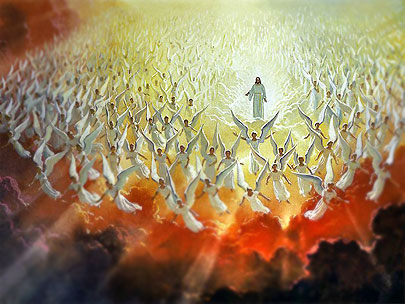 Jezus Christus en de engelen