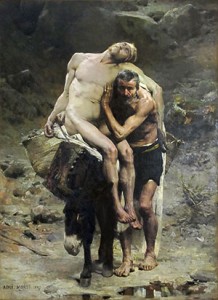 barmhartige samaritaan schilderij