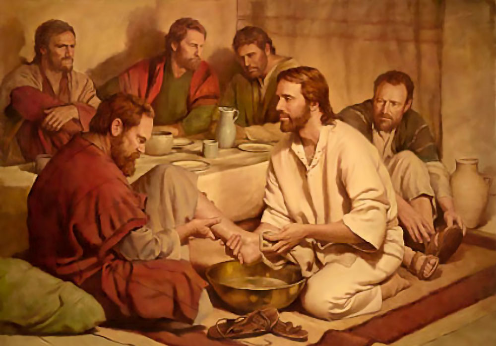 jezus wast voeten
